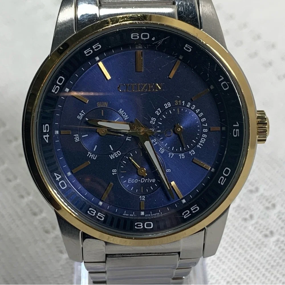 Citizen Eco-Drive Blue Faced Wrist Watch